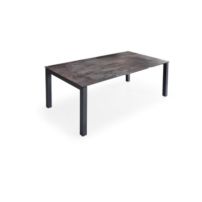 Mesa de Comedor Aligar | Extensible con tapa y alas de porcelanico