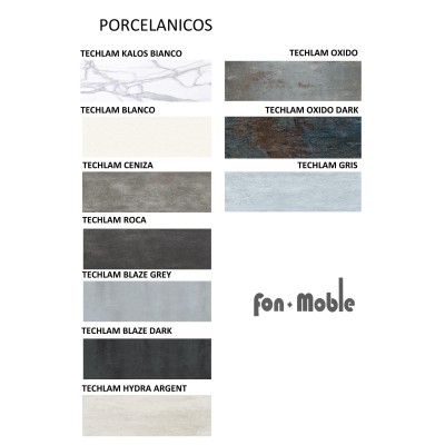 Mesa de Comedor Aligar | Extensible con tapa y alas de porcelanico